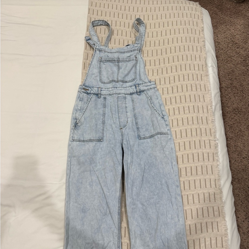 Light Blue Denim Overalls